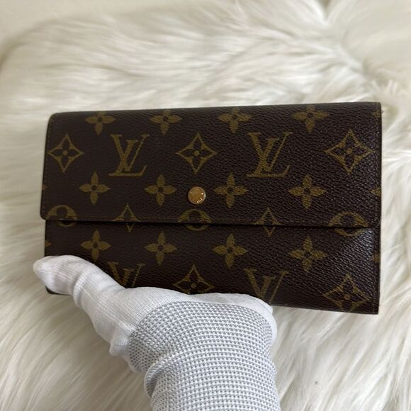 💯Authentic Louis Vuitton Monogram Trifold Long Wallet🍀 - Picture 12 of 14